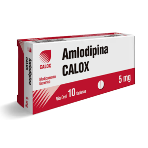 Amlodipina 5 mg Calox Caja x 10 Tabletas
