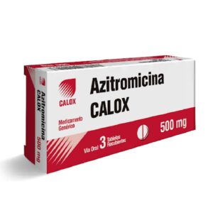 Azitromicina Calox 500 mg - 3 tabletas