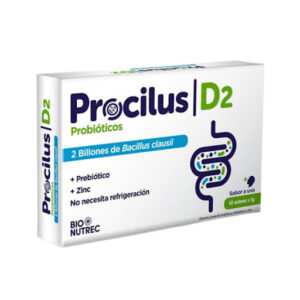 Bacillus Clausii 1g Procilus D2 Caja x 10 Sobres Sabor a Uva