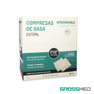 COMPRESA GASA EST GROSSMED 3X3 X25 SOB