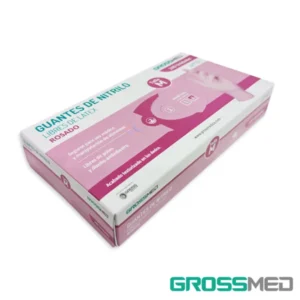 GUANTES NITRILO ROSADO T M X 1 UNDS