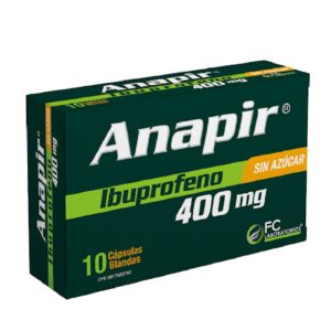 Ibuprofeno 400mg anapir x 10 cápsulas blandas sin azúcar