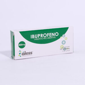 Ibuprofeno 400mg tabletas recubiertas x 10