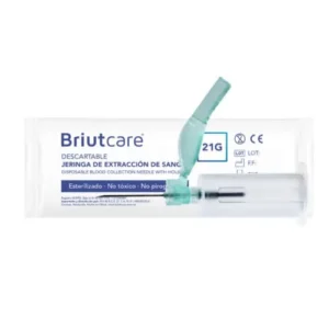 JERINGA BRIUTCARE EXTRAC DE SANGRE 21 X25