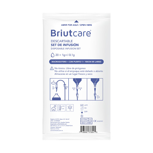 Macrogotero 20 g Set Infusion con Puerto Y Briutcare x 1 und