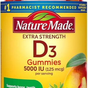 Nature made D3 5000 IU - 200 gummies