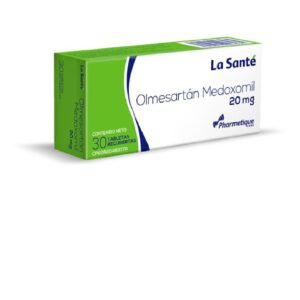 Olmesartán medoxomil 20mg la sante x 30 tabletas