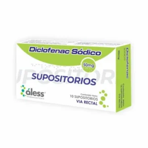 ALESS DICLOFENAC SODICO 50 MG X10 SUPOSITORIO
