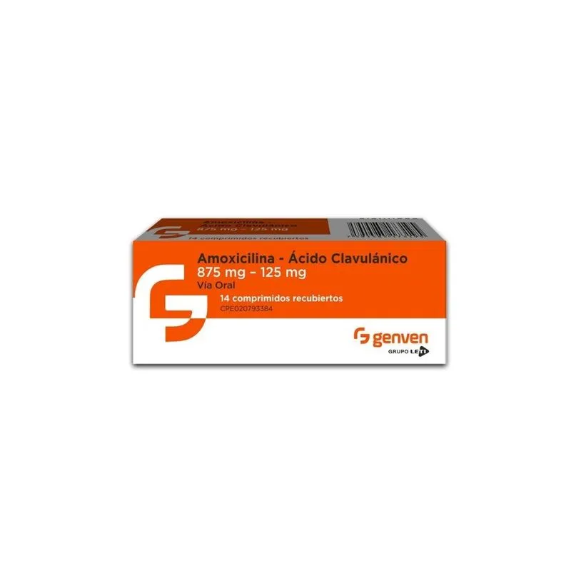 AMOXICILINA CON ACIDO CLAVULANICO COM REC 875 125MGX14 LETI