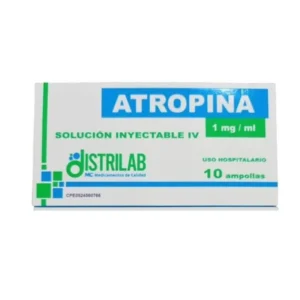 ATROPINA SOL INY AMP 1MG/ML X10 CR DISTRILAB