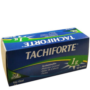 Acetaminofén 1 g Tachiforte Elmor Caja x 20 Tabletas