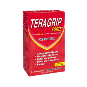 Acetaminofén + Cafeína + Clorfeniramina 650 Mg/20 Mg/2 mg Teragrip Forte Laboratorios Farma