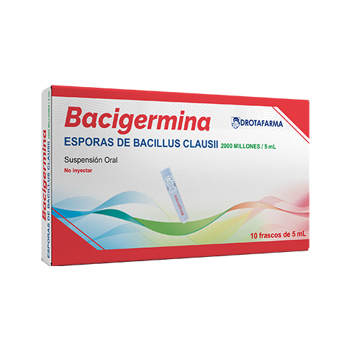 BACIGERMINA SUSP ORAL X 10 FRASCO 5ML DROTAFARMA