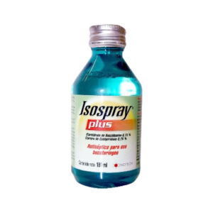 Bencidamina + Cetilpiridino Isospray Plus Solución 0,15%-0,25%