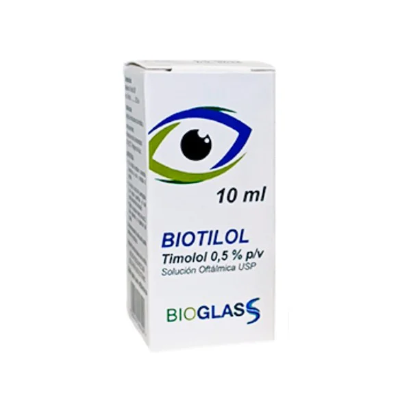 Biotilol Timolol 0.5% Solución Oftálmica X 10Ml Bioglass