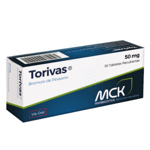 Bromuro de Pinaverio 50 mg Torivas Mck Pharmaceutical calox Caja x 30 Tabletas