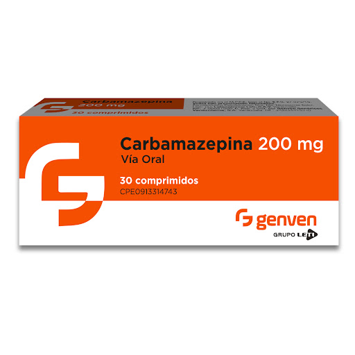 Carbamazepina 200 mg Genven Caja x 30 Comprimidos