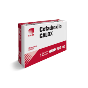 Cefadroxilo 500 mg Calox Caja x 12 Cápsulas