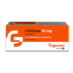 Cetirizina 10 mg Genven Caja x 10 Comprimidos