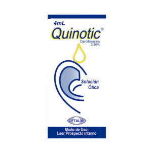 Ciprofloxacina 0,3% Quinotic Oftalmi Solución Ótica x 4 ml