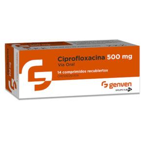 Ciprofloxacina 500 mg Genven Caja x 14 Comprimidos