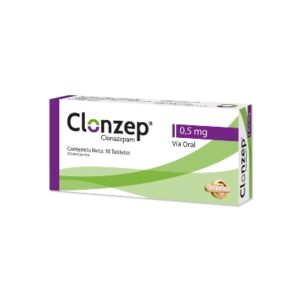 Clonazepam 0,5 mg Clonzep Valmor Caja x 30 Tabletas