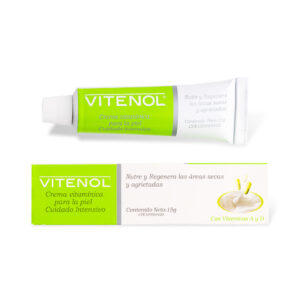 Crema Vitamínica Vitenol Cuidado Intensivo Piel Con Pantenol Vitaminas A y D x 15 gr