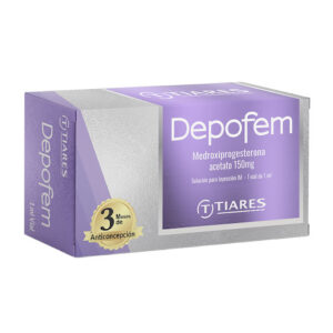 Depofem Medroxiprogesterona Acetato 150 mg Tiares Solución Inyectable 1 Vial x 1 ml