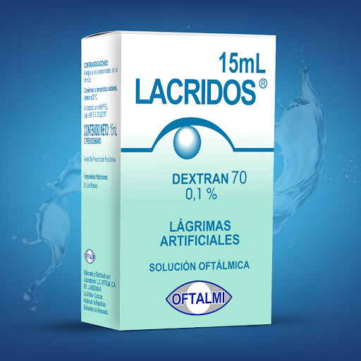 Dextran70 0,1% Lacridos Oftalmi Lagrimas Artificiales x 15 ml