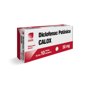 Diclofenac Potásico 50mg Calox Caja x 10 Tabletas