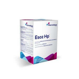 Esoz Hp Esomeprazol + Amoxicilina + Claritromicina 40mg/500mg/500mg Pharmetique Labs x 10 Días