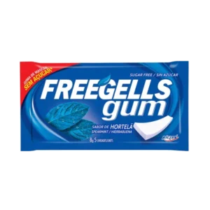 FREEGELLS GUM SABOR HIERBABUENA 8GR