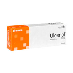 Famotidina 20mg Ulcenol Caja x 10 Tabletas