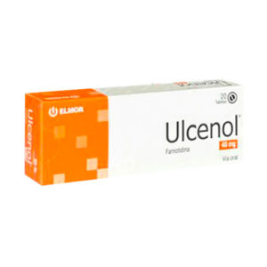 Famotidina 40 mg Ulcenol Elmor Caja x 20 Tabletas