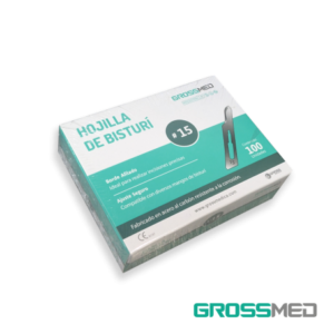 HOJILLA DE BISTURI GROSSMED ACERO N.15 X 100