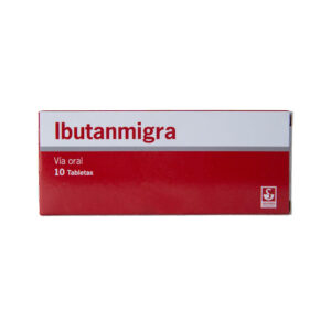 Ibuprofeno + Cafeína + Dihidroergotamina 400mg/40mg/1mg Ibutanmigra Caja x 10 Tabletas