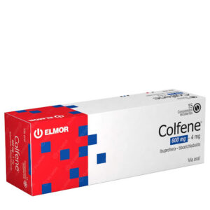 Ibuprofeno + Tiocolchicosido 600mg/4mg Colfene Elmor Caja x 15 Comprimidos