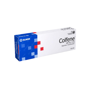 Ibuprofeno + Tiocolchicosido Colfene 400mg/4mg Elmor Caja x 10 Comprimidos
