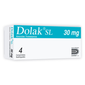 Ketorolac Trometamina 30 mg Dolak S.L Dollder x 4 Comprimidos Sublinguales