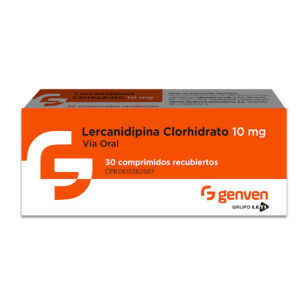 Lercanidipina 10 mg Genven Caja x 30 Comprimidos