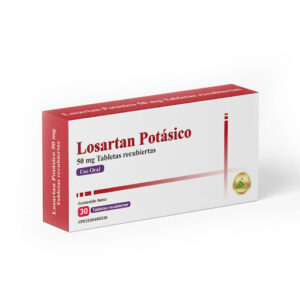Losartán Potásico 50 mg DAC Caja x 30 Tabletas