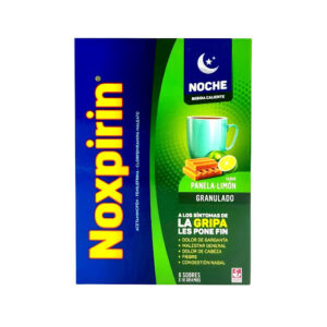 Noxpirin Noche Acetaminofén + Fenilefrina + Clorferinamina Panela Limón 10g