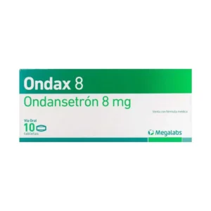 Ondax ONDANSETRON 8 mg Megalabs Caja x 10 Tabletas