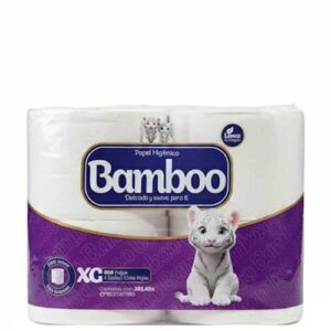 Papel Higiénico Bamboo 600 Hojas 4 Und