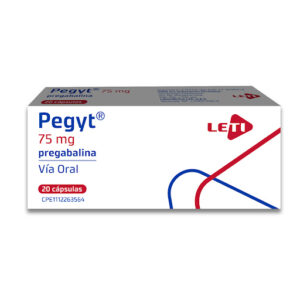 Pregabalina 75 mg Pegyt Leti Caja x 20 Cápsulas