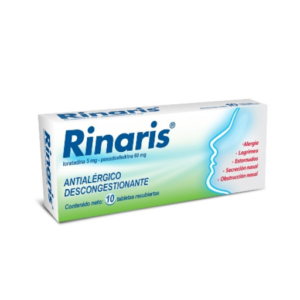 RINARIS TAB REC 5MG/60MG X10 FARMA