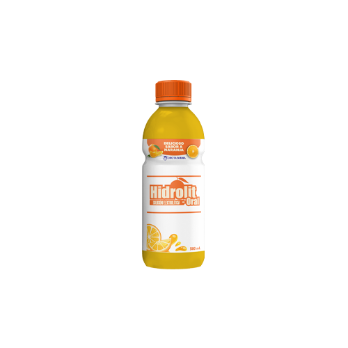 SOLUCION ELECTROLITICA ORAL NARANJAX500ML HIDROLIT DROTAFARMA