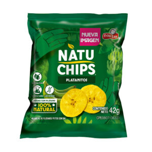 Snack Natuchips Platanitos Fritos Natural x 42 gr