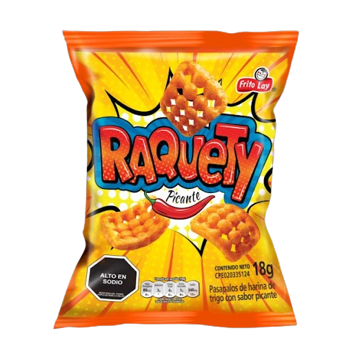 Snack Raquety Picante x 18 gr