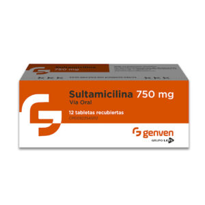 Sultamicilina 750 mg Genven Caja x 12 Tabletas